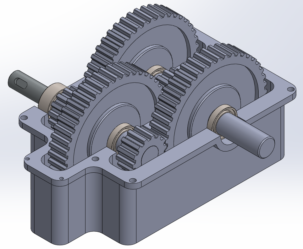 Assembled multi-stage gearbox