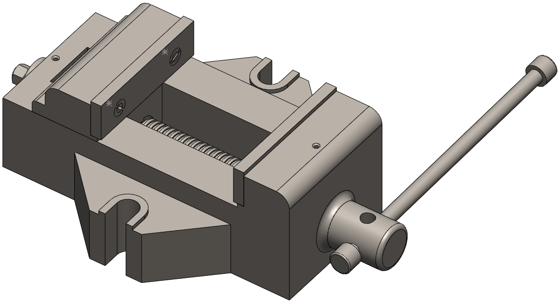 SolidWorks bench vice assembly